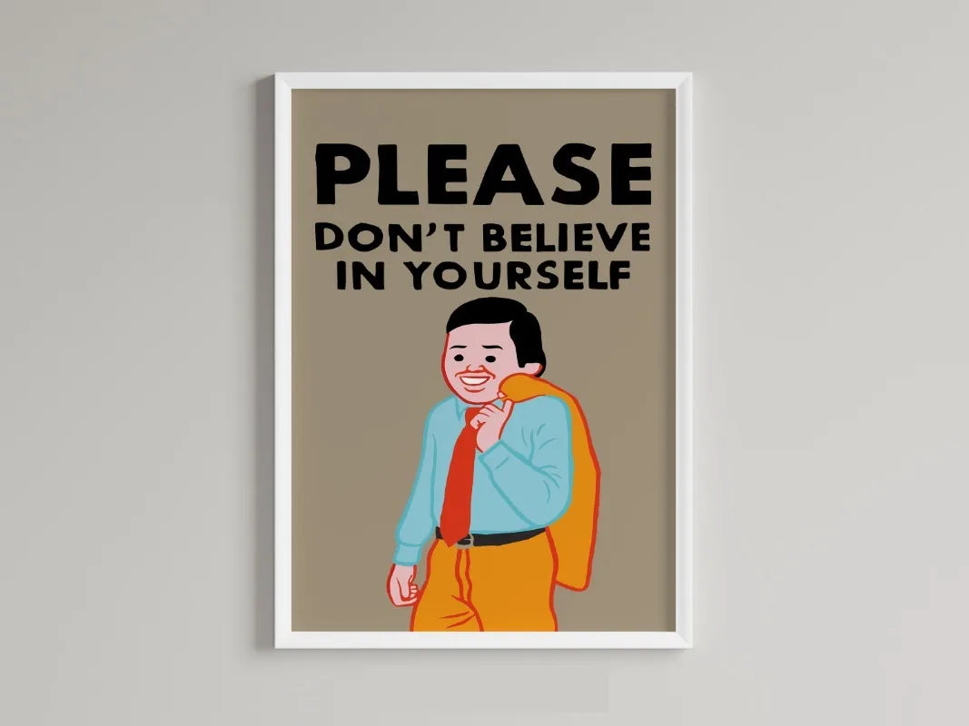 Poster van een hert of bosdier