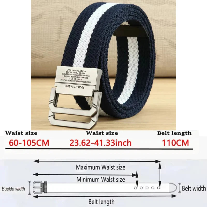 Stretch riem heren met sportieve insteek