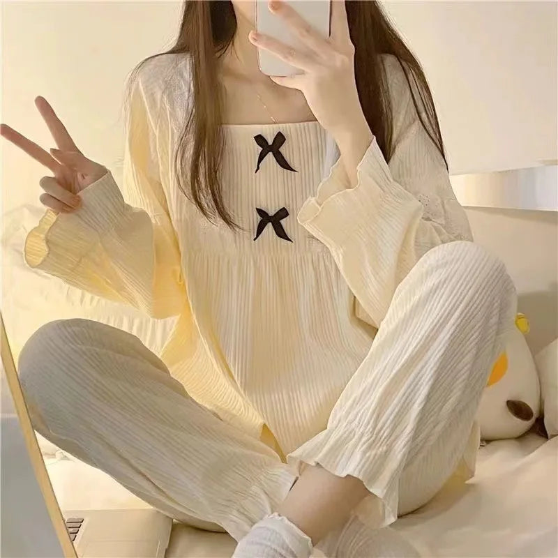 Dames pyjama set met zachte fleece