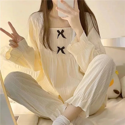 Dames pyjama set met zachte fleece