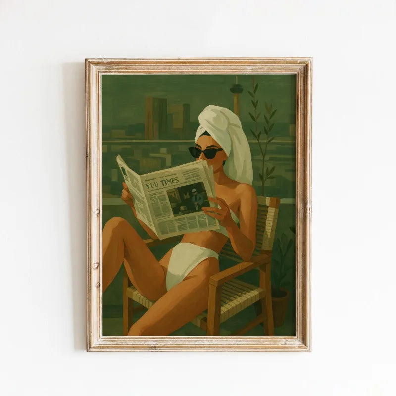 Kunstposter met klassiek werk