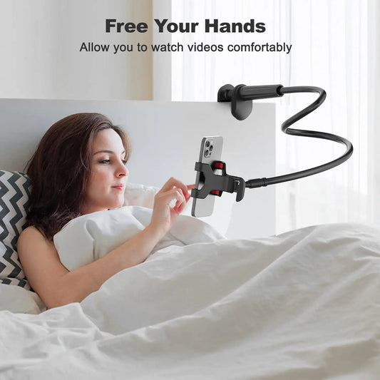 Flexibele telefoonhouder met USB-oplaadmogelijkheid
