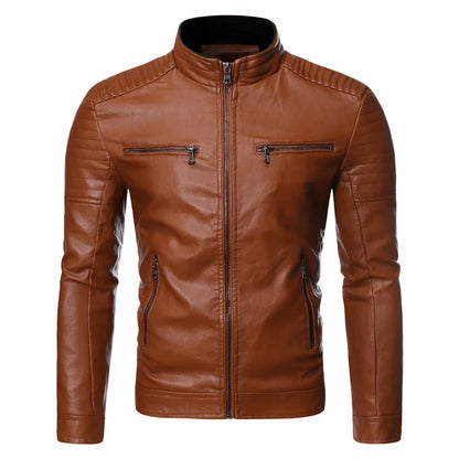 Leren jassen heren - Zwart met stoere details voor een krachtige look