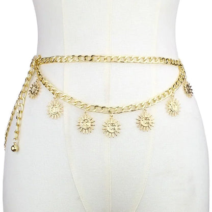 Damesriem in metallic kleur voor feestelijke look