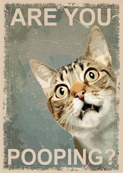 Posters in zwart houtframe ophangen