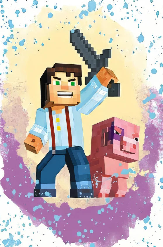 Woonkamer poster met rustgevende kleuren
