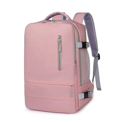 Handbagage rugzak met flessenhouder en laptopvak
