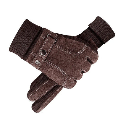 Comfortabele lederen handschoenen voor heren