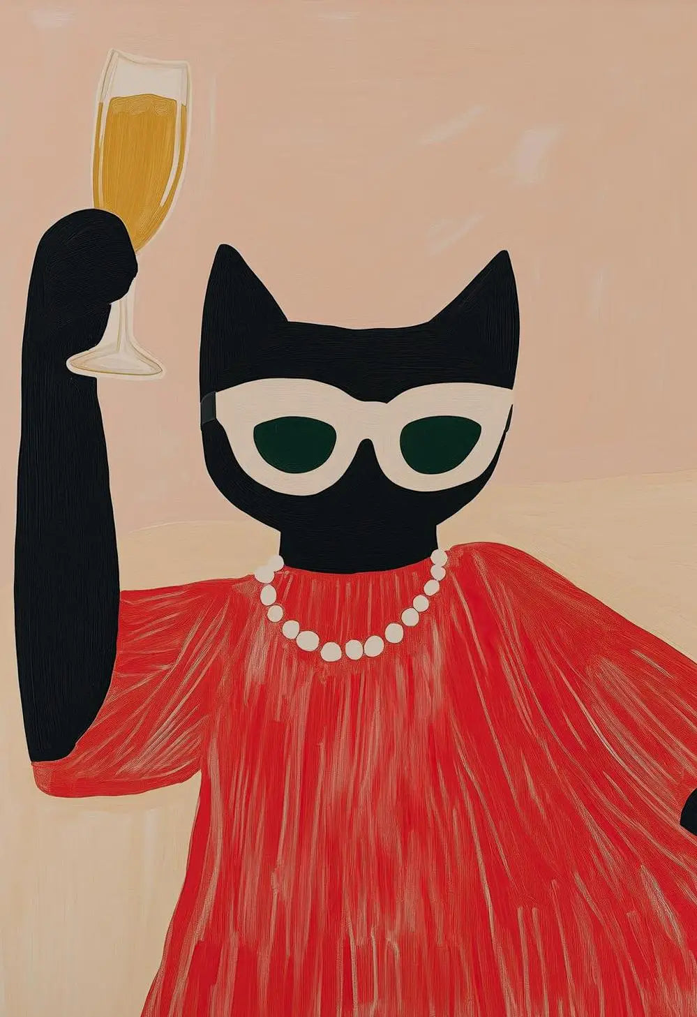 Poster van een hert of bosdier