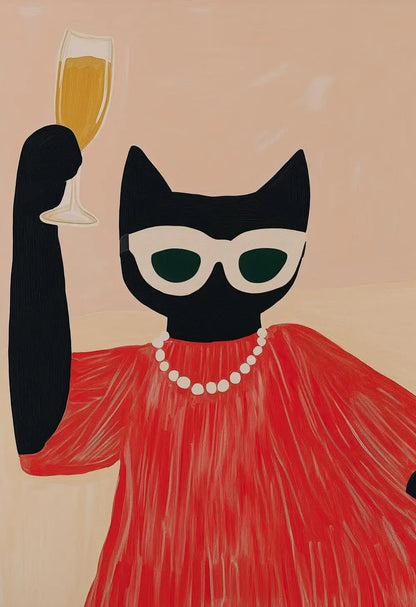 Poster van een hert of bosdier