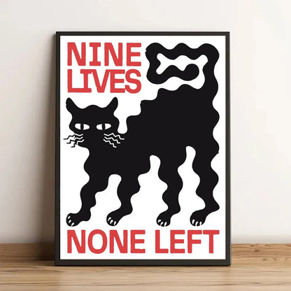 Grote poster voor boven het bed