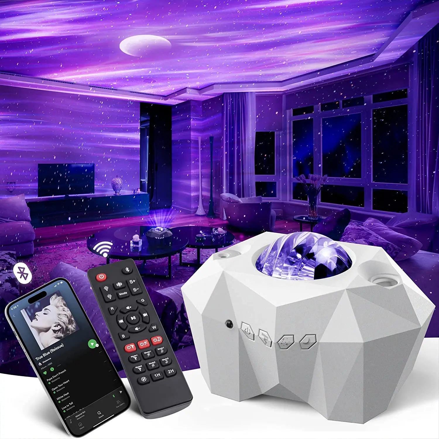 Draadloze projector sterrenhemel met Bluetooth