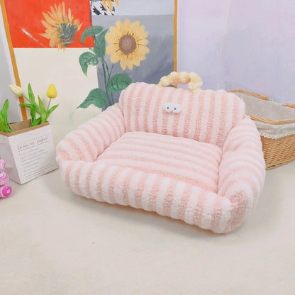 Hondenmand groot - Striped Comfort voor rustige nachten