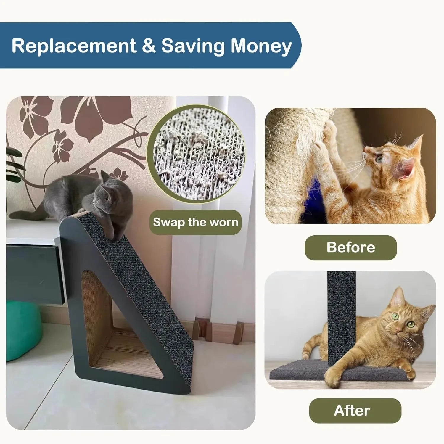 Minimalistisch kattenmeubel met krabfunctie – Stijlvol alternatief