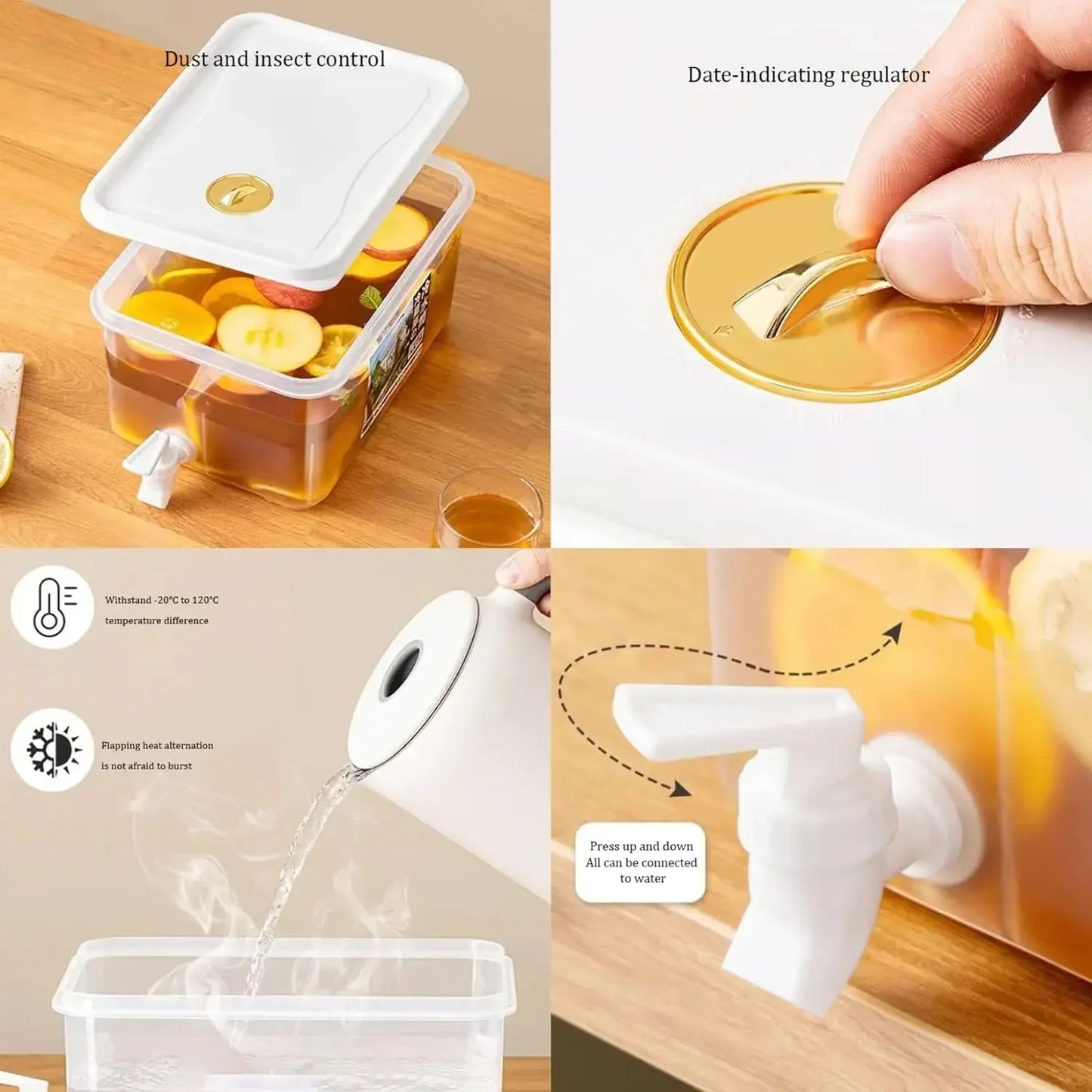 Drankdispenser met glanzende afwerking – Voor luxe presentatie