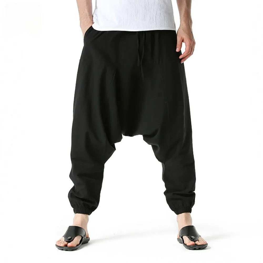 Stretch linnenmix broek heren – Extra bewegingsvrijheid