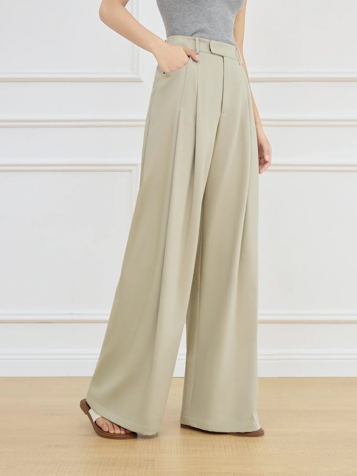 Zara linnen broek dames in basic stijl – Minimalistische schoonheid