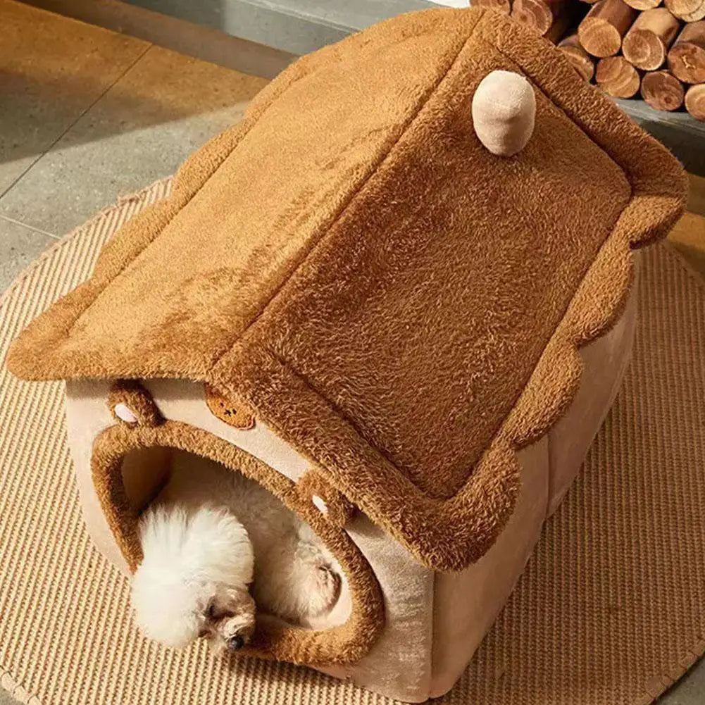 Pluche kattenmand groot – Heerlijk warm voor de winter