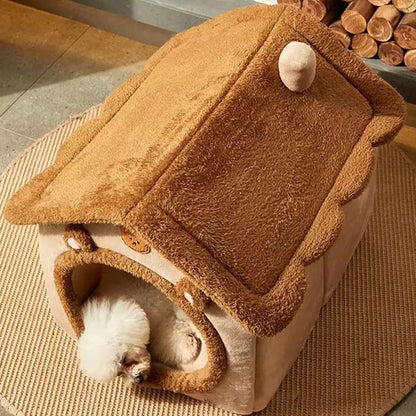 Pluche kattenmand groot – Heerlijk warm voor de winter