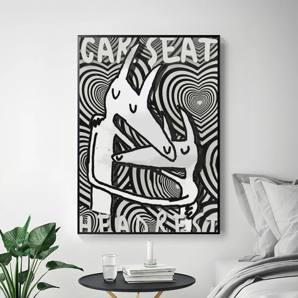 Stadsposter met skyline design