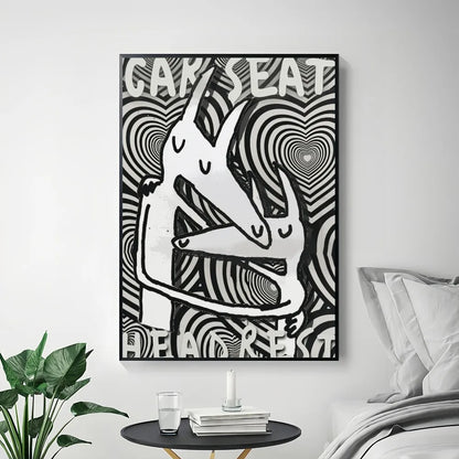 Stadsposter met skyline design