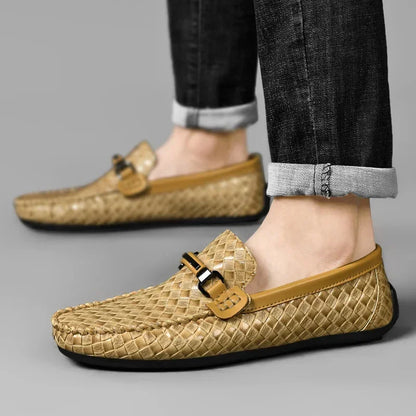 Zomerse schoenen heren met suède afwerking