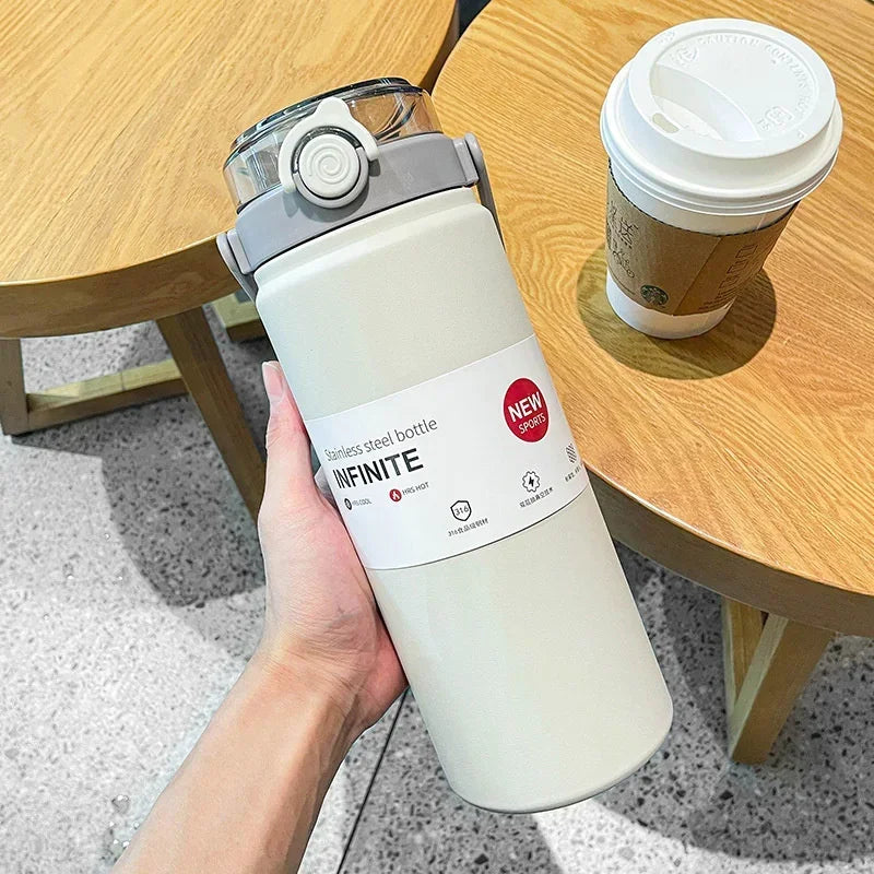 Thermosfles met draaglus – Gemakkelijk mee te nemen