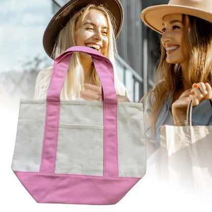 Compacte draagtas met leren details