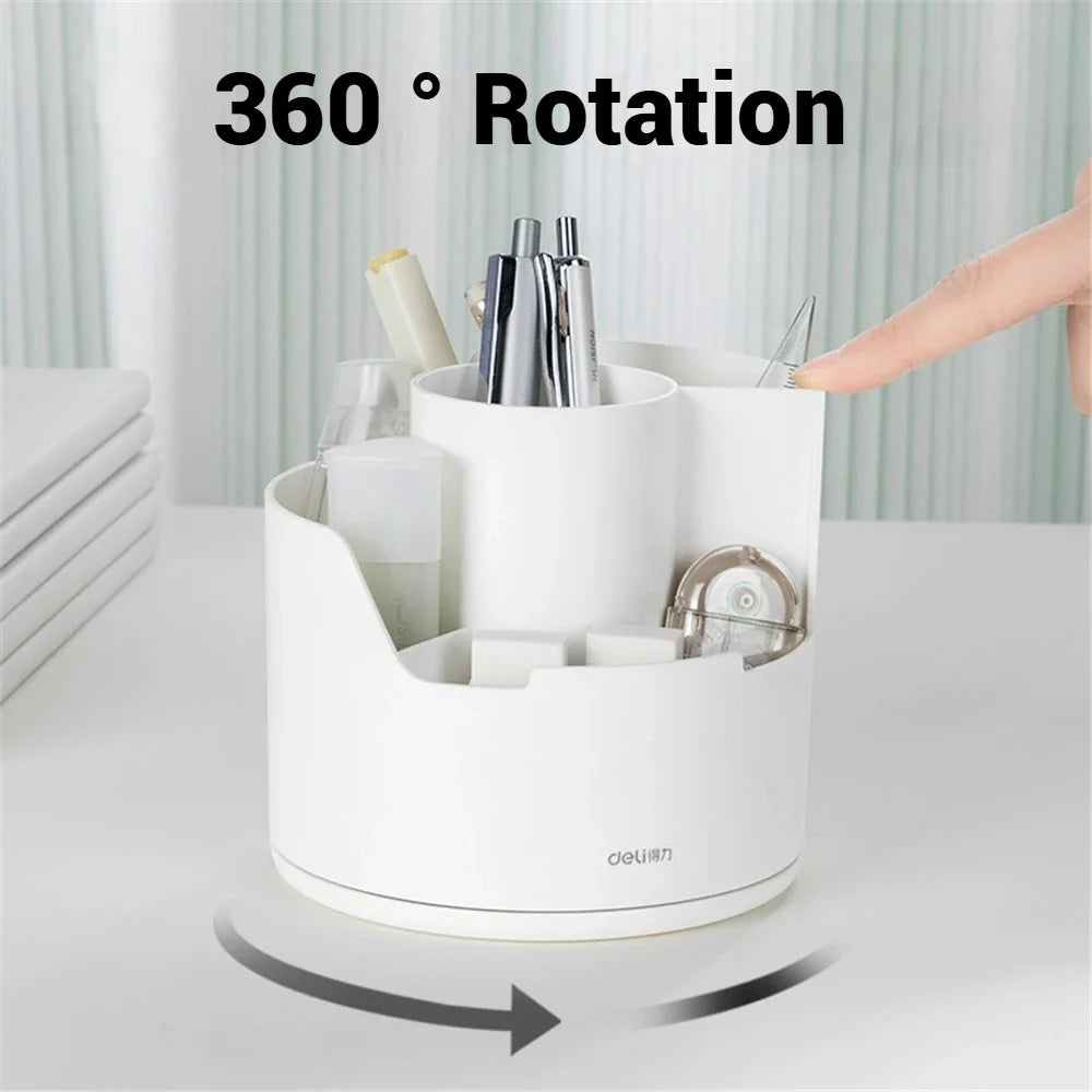 Transparante desk organization box met deksel
