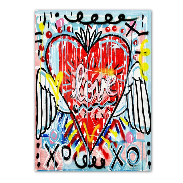 Abstracte poster in pasteltinten