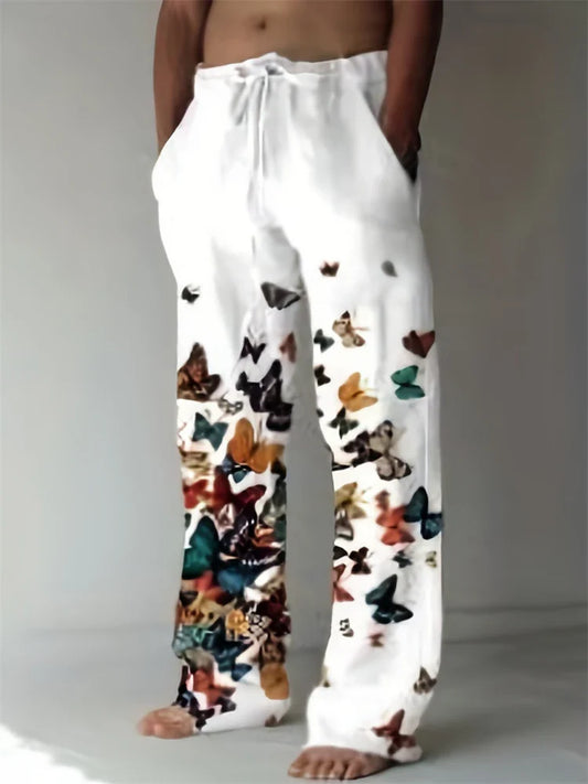 Beige linnen broek voor heren – Neutrale zomerse look