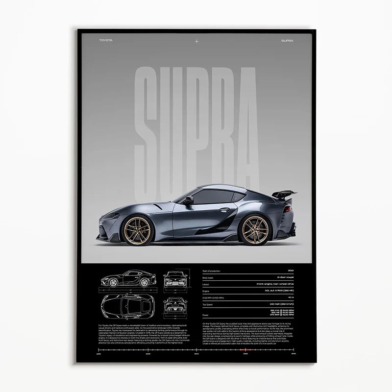 Poster met quote in sierlijke letters