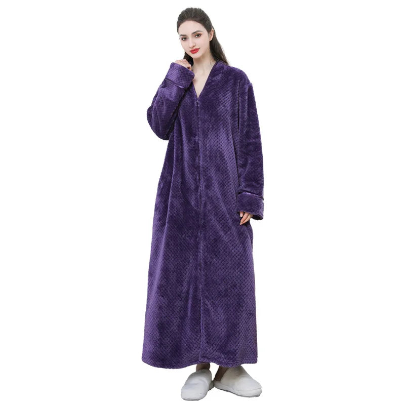 Katoenen ochtendjas dames met zakken – Comfort en gemak