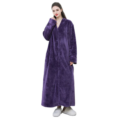 Katoenen ochtendjas dames met zakken – Comfort en gemak