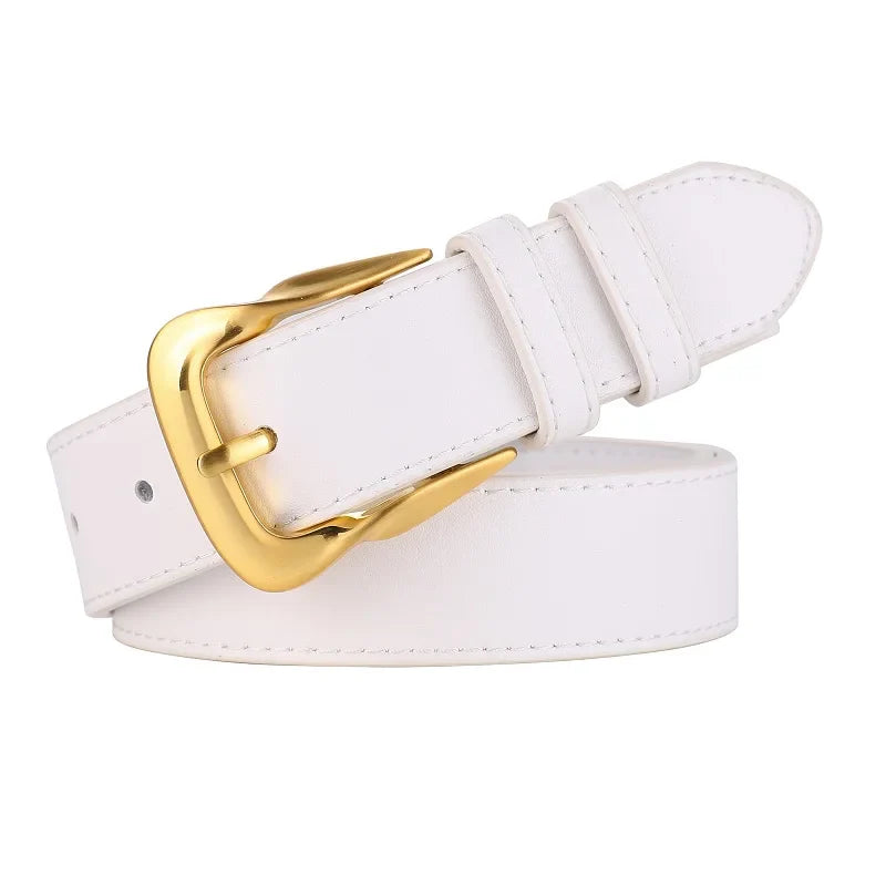 Riem heren met vintage messing gesp