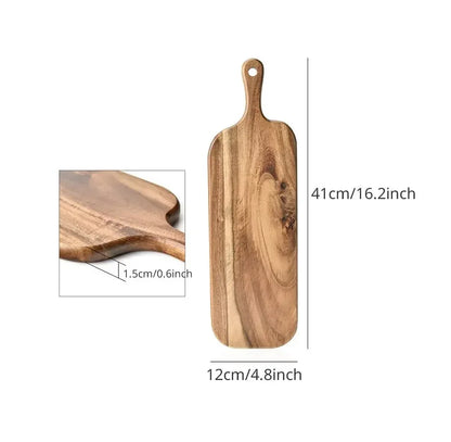 Houten snijplank met groeven voor sapopvang