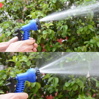 MOLOO Flexibele Tuinslang - Waterslang - Waterslang Flexibel - Tuinslang met Sproeikop - Blauw - 30m