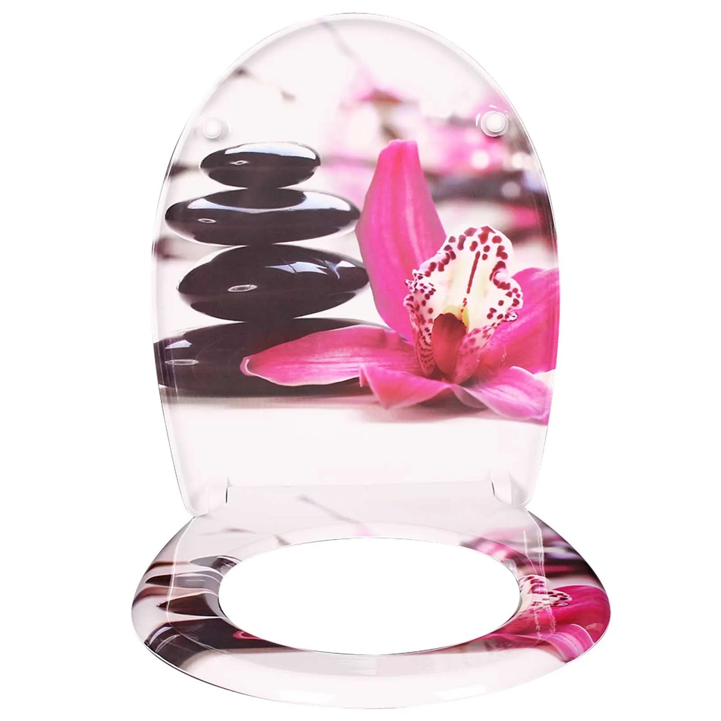 Toilet bril wit met rubber dopjes – Antislip