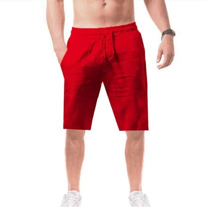 Linnen broek man met elastiek aan de enkel – Sportieve look