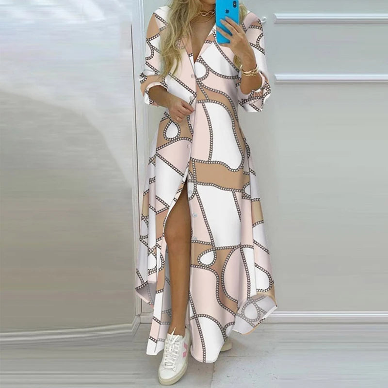 Pastel jurk met een romantische snit