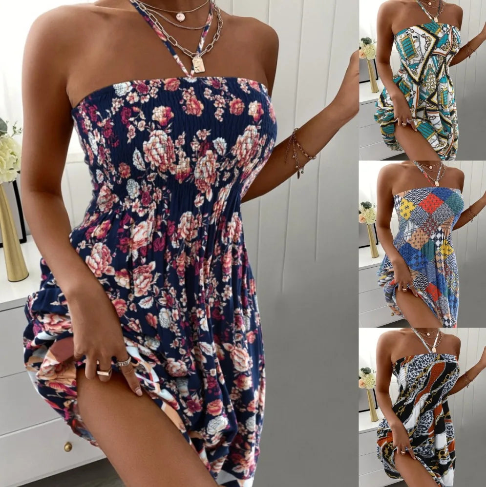 Pastel jurk met verfijnde details