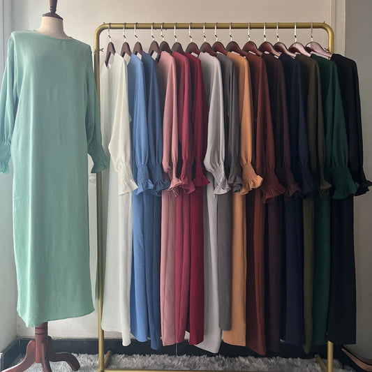 Zachte pastel jurk voor een romantische uitstraling