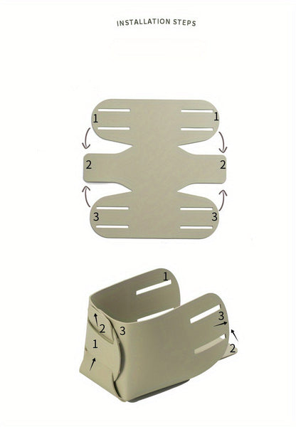 Organizer set voor bureau in neutrale kleuren