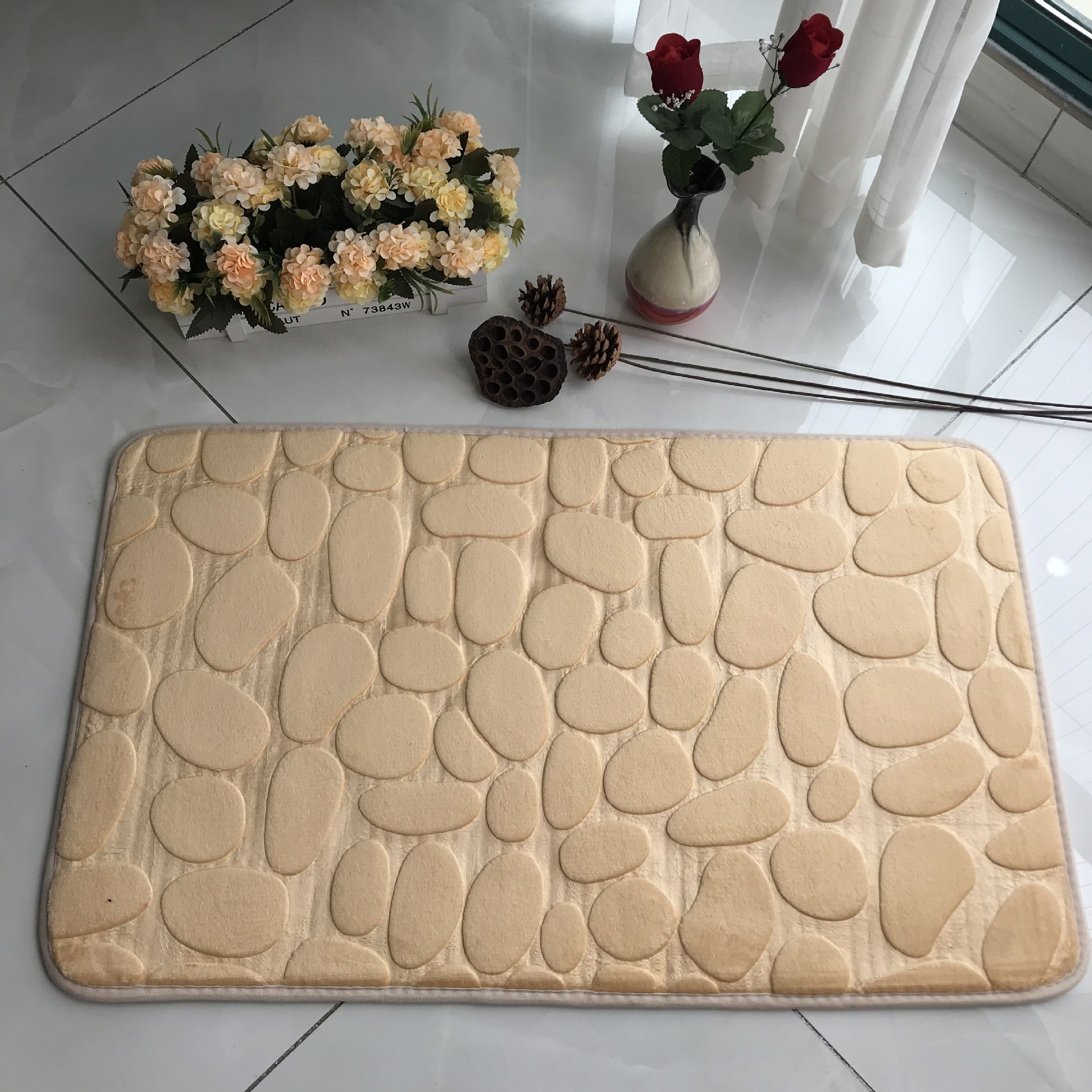 Badmat Antislip Douchemat Badkamermat Badmat Groot Beige Moloo nl badmat-antislip-douchemat-badkamermat-badmat-groot-beige-moloo-nl
