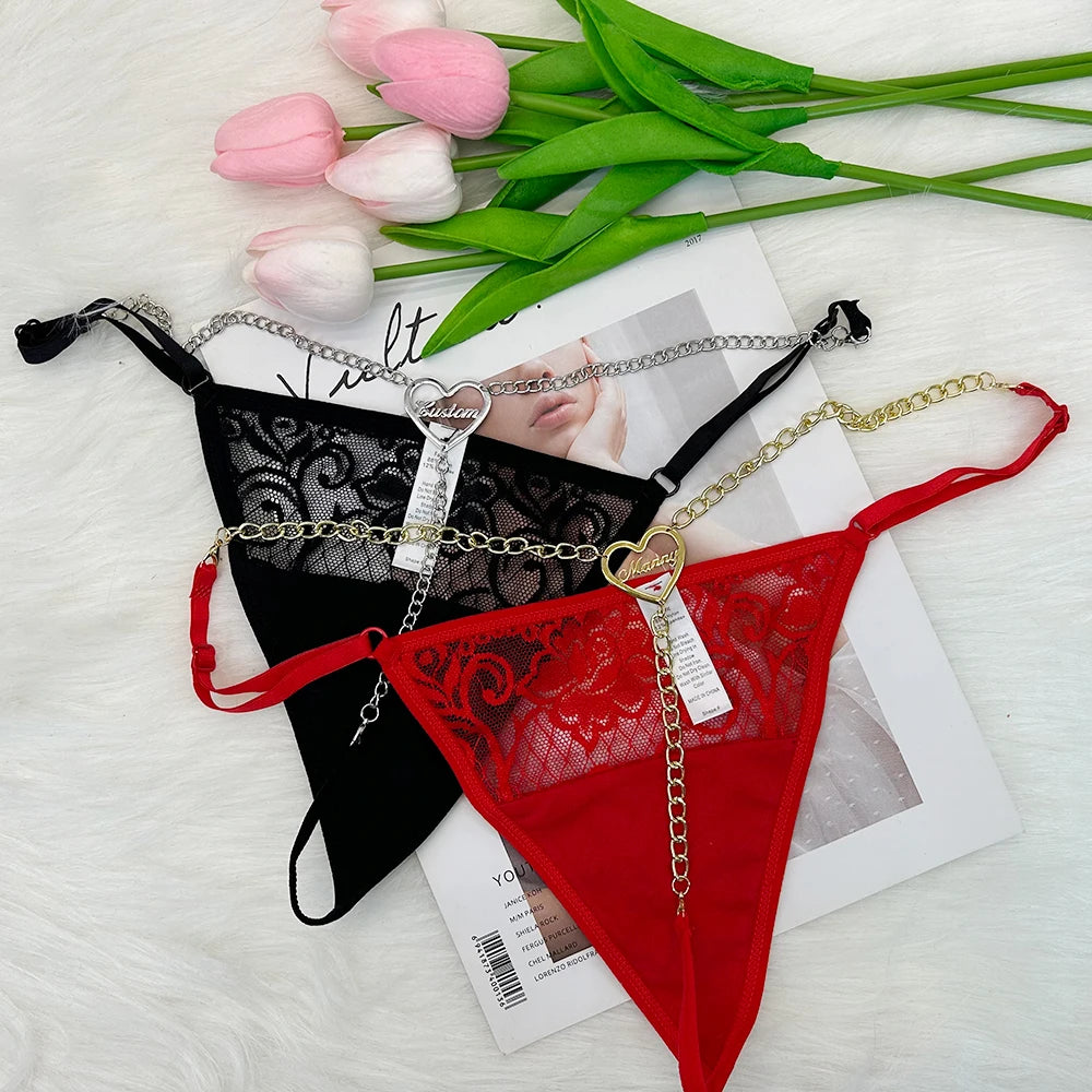 Rode string met naam – Sensueel en perfect als cadeau