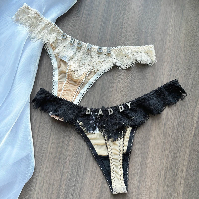 Gepersonaliseerde lingerie als cadeau – Unieke string met naam