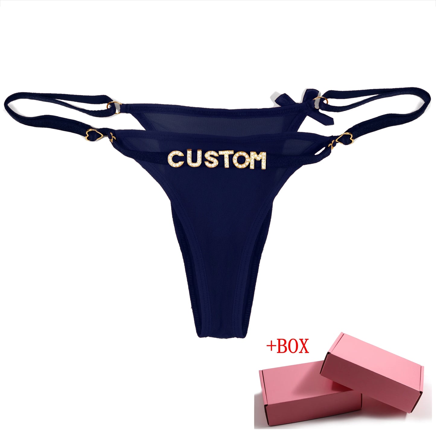Luxe string met borduursel – Uniek en elegant