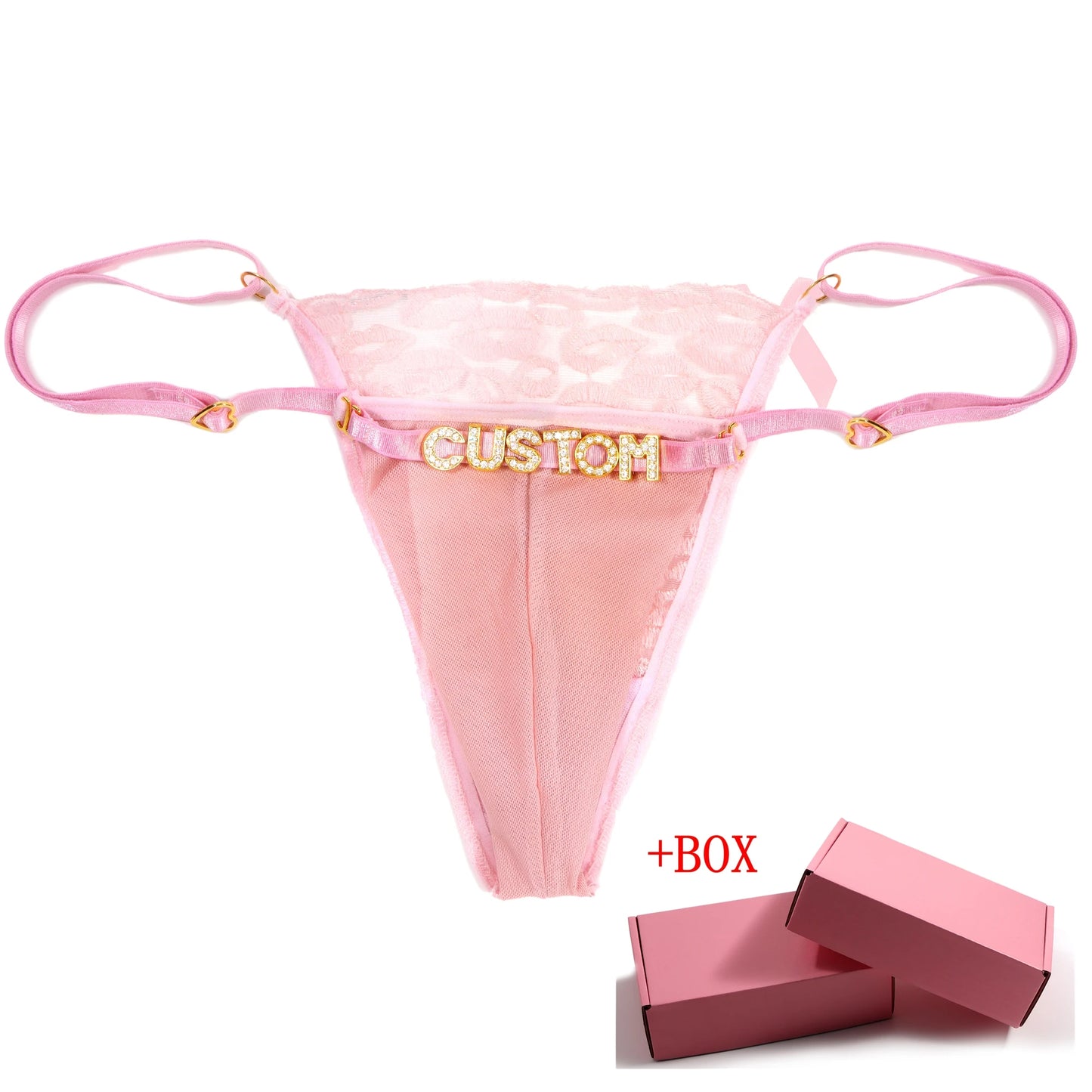 Gepersonaliseerde valentijnsstring – Romantische lingerie met naam