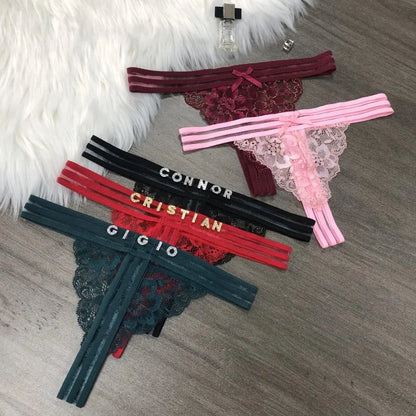 String met naam borduren – Luxe personalisatie voor damesondergoed
