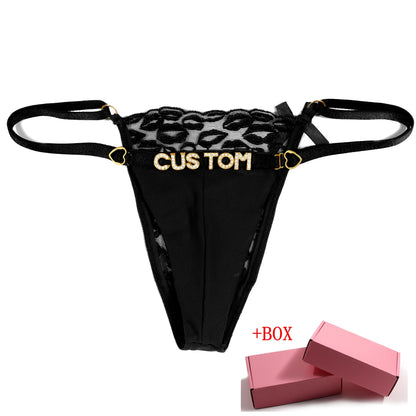 Gepersonaliseerde lingerie set – Passende string met eigen naam
